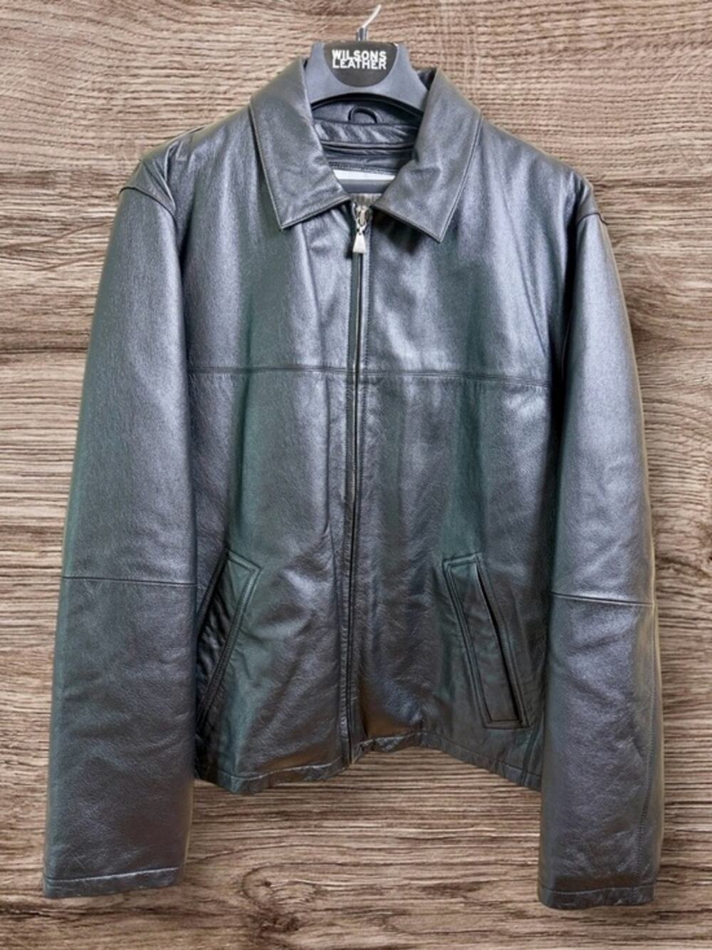 Vintage Wilsons M. Julian leather, black thinsulate, full zip jacket. Large.